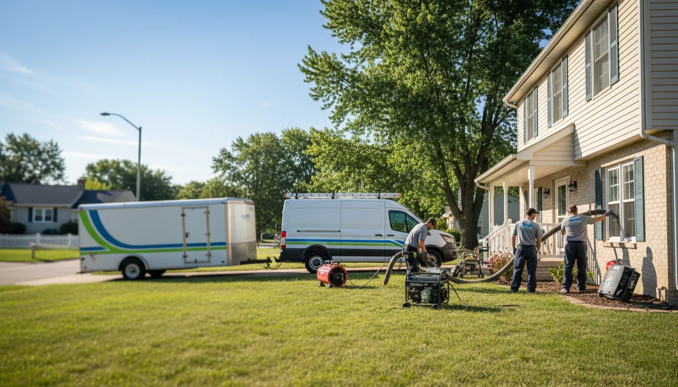 Flooded Basement Restoration And Cleanup With Repair in O Fallon, IL near me